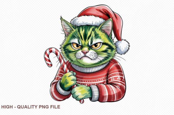 Angry Christmas Cat PNG You Will: A Designer’s Review for Brand Identity and Illustrations