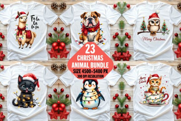 Christmas Animal Sublimation PNG Bundle Review