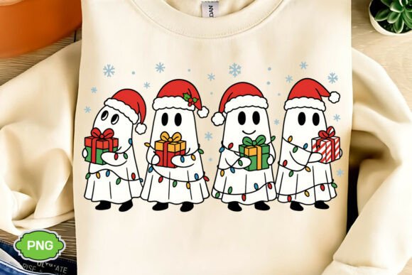 Christmas Ghost PNG, Spooky Christmas Illustrations Review