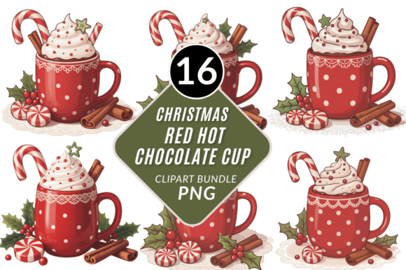 Christmas Hot Chocolate Cup Clipart Review