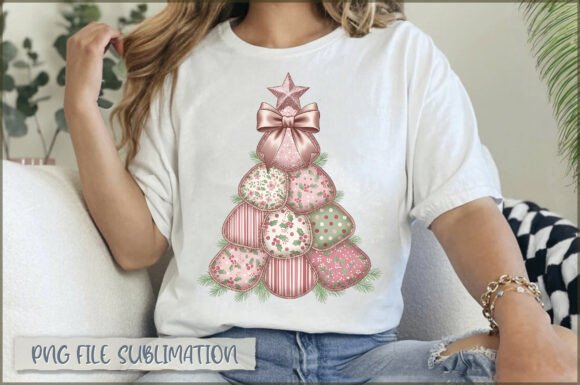 Christmas Patchwork PNG, Christmas Tree Illustrations Review
