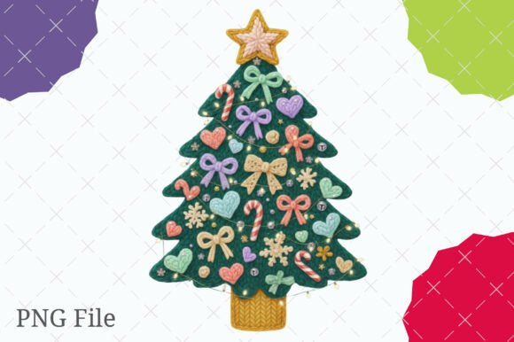 Coquette Crochet Yarn Christmas Tree Png Illustrations Review