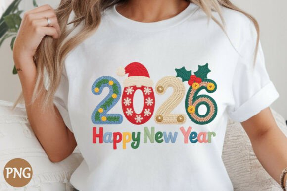 Crochet Christmas Happy New Year 2026 Illustrations Review