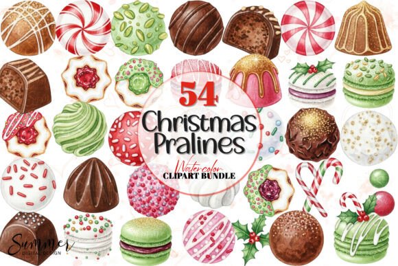 Festive Christmas Praline Clipart Bundle: A Review for Illustrations