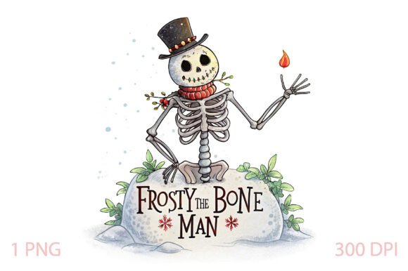 Frosty the Bone Man Christmas PNG: A Designer’s Review for Branding and Illustrations