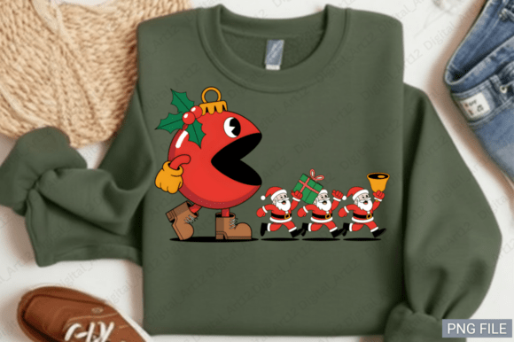 Funny Christmas Ornament Chas PNG Design in Illustrations