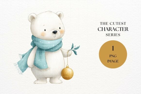 Review: Watercolor Polar Bear Christmas Animal Embroidery