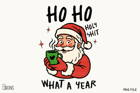 Sarcastic Christmas Funny Santa Ho Ho Ho Illustrations Review