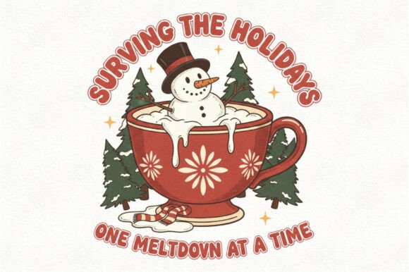 Sassy Holiday Humor Png Trendy Christmas Illustrations