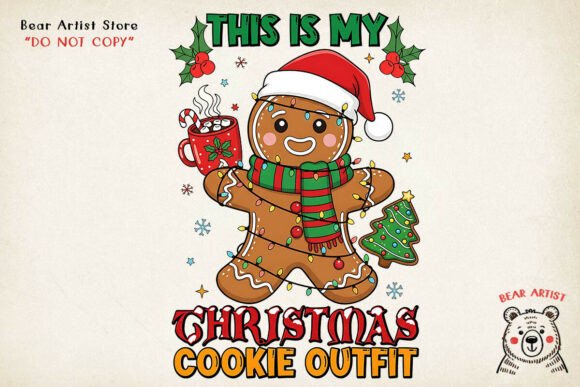 This is My Christmas Cookie Outfit, Christmas PNG Review for Illustrations